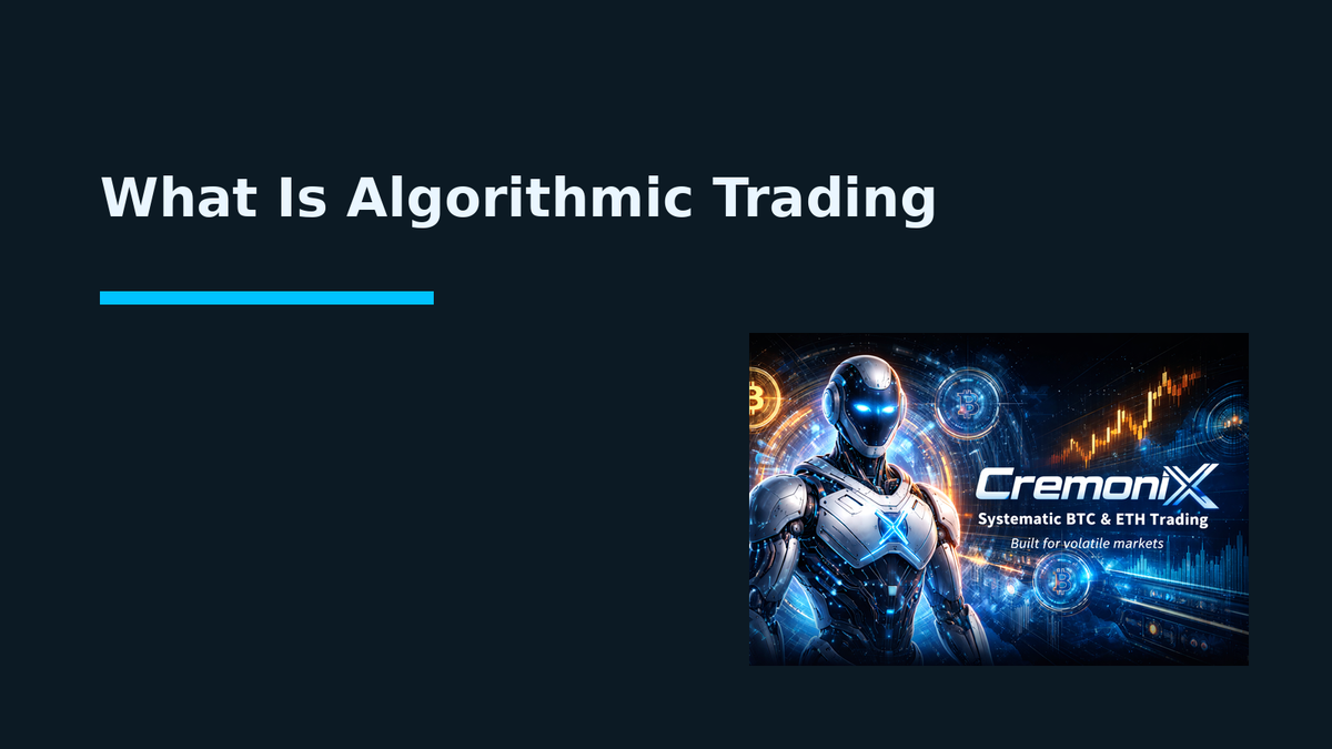 What Is Algorithmic Trading