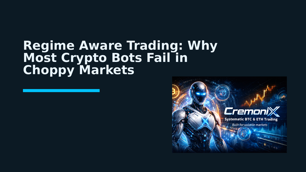 Regime Aware Trading: Why Most Crypto Bots Fail in Choppy Markets