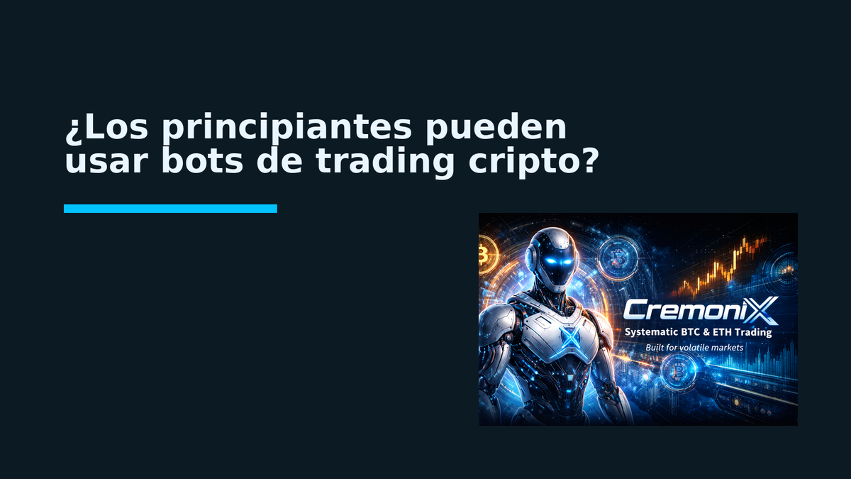 ¿Los principiantes pueden usar bots de trading cripto?