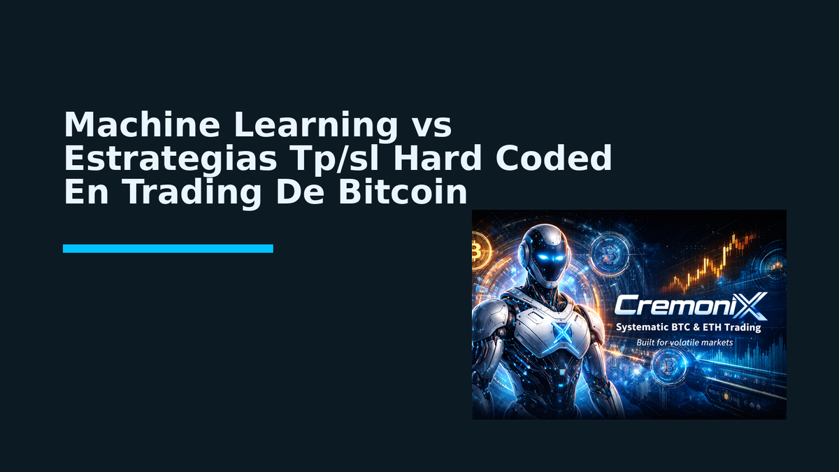 Machine Learning vs Estrategias TP/SL Hard Coded En Trading De Bitcoin