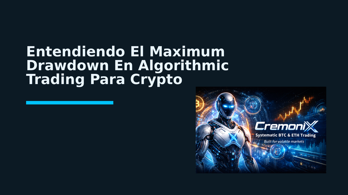 Entendiendo El Maximum Drawdown En Algorithmic Trading Para Crypto