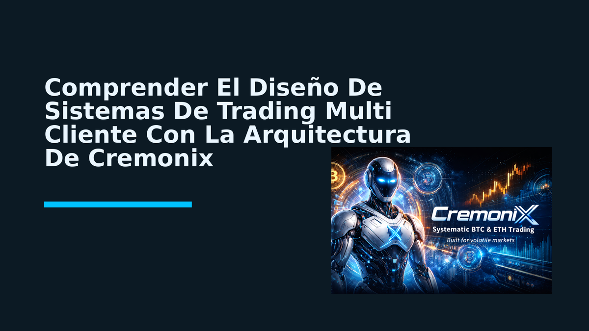 Comprender El Diseño De Sistemas De Trading Multi Cliente Con La Arquitectura De Cremonix