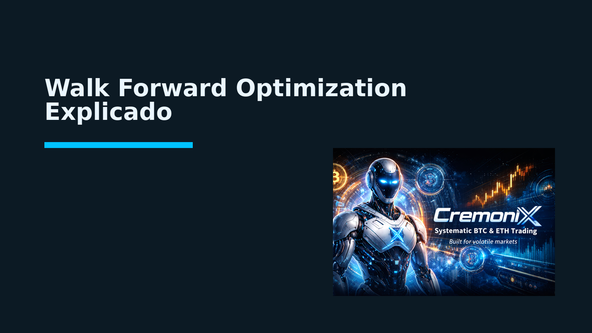 Walk Forward Optimization Explicado