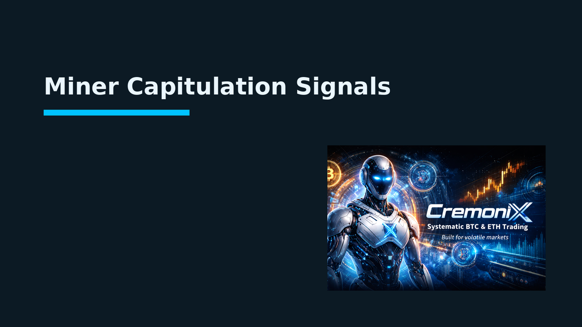 Miner Capitulation Signals