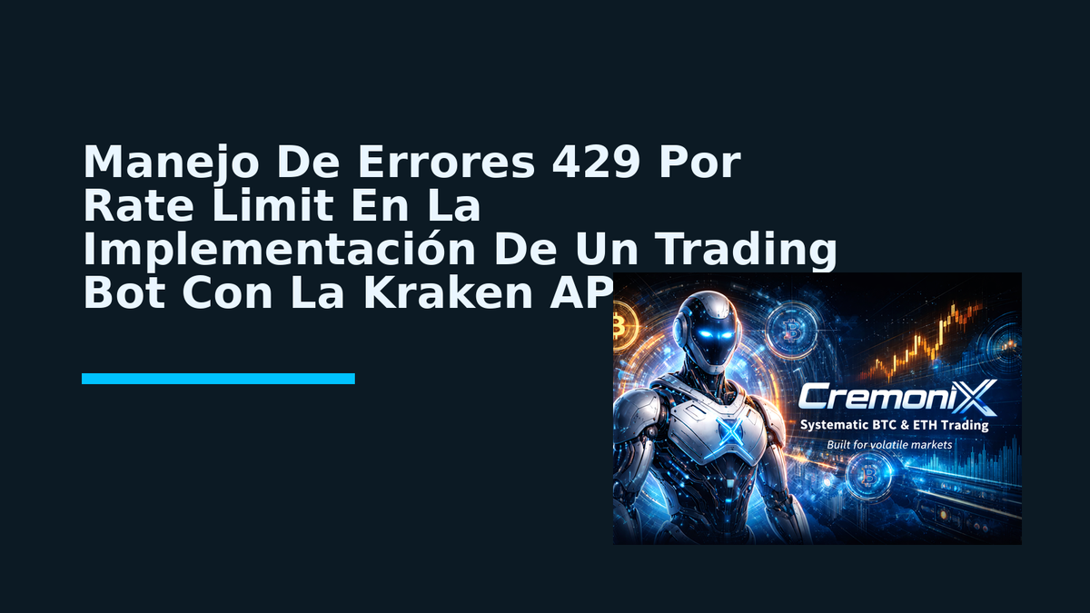 Manejo De Errores 429 Por Rate Limit En La Implementación De Un Trading Bot Con La Kraken API