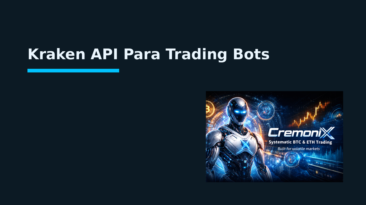 Kraken API Para Trading Bots