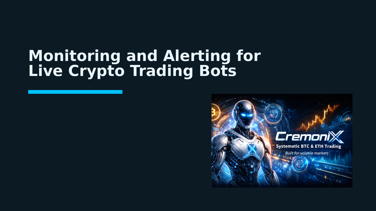 Monitoring and Alerting for Live Crypto Trading Bots