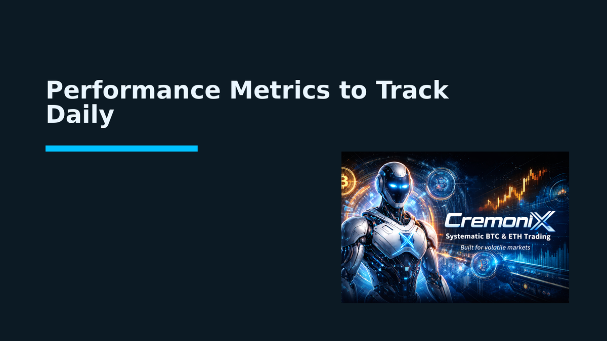 Performance Metrics to Track Daily