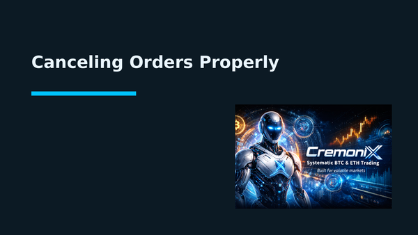Canceling Orders Properly