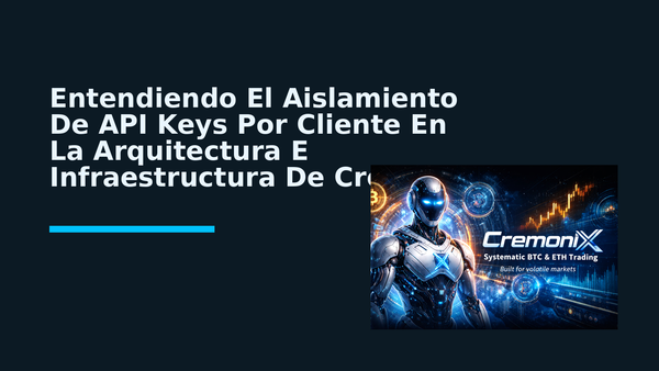 Entendiendo El Aislamiento De API Keys Por Cliente En La Arquitectura E Infraestructura De Cremonix